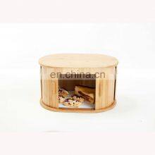 Creativity Design Eco-friendly Kitchen Dustproof Bamboo Bread Storage Bin Pantry Organizer Kitchen & Tabletop thumbnail-5