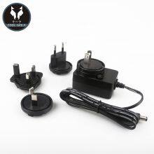 5V2A Replaceable Plug Power Adapter,GS,CE,UKCA,UL,ETL,FCC,PSE,ROHS Approval, VI Efficiency,5V1A,5V1.5A,9V2A,12V1A,12V1.5A,24V0.5A Multi-country Plug Power Adapter