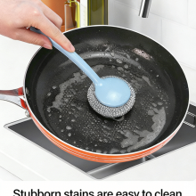 Factory Supply Metallic Daily Cleaning Pot Brush thumbnail-3