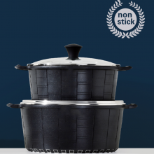 Cast Aluminum Nonstick Cookware Set thumbnail-2