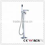 Freestanding Floor Mounted Bathtub Spout Faucet Cold/Hot Mixer Tap thumbnail-2