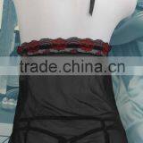 2016 Sexy Back Bandage Chinese Lace Silk Babydoll Dress Lingerie thumbnail-3