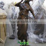 Singing Bronze Lady Figure