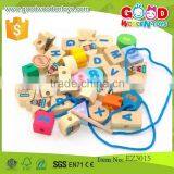New Product Wholesale Kids Beads Game OEM Solid Wood Beads Game for Child EZ3015 thumbnail-1