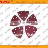 Triangle-shaped Abrasive Velcro Discs Supports Use of Power Tools