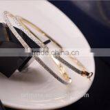 Fashion Large Gold Hoop Round Matte Dangle Earring Jewelry Designs New Model thumbnail-2