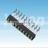 Dongguan 2.0mm Pitch Dual Row Right Angle Tin Plated Round Female Header Connector