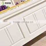 Stock Ivory White Vintage Style Modern Wooden MDF Double Bed thumbnail-4