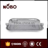 Stainless Steel Flower Embossed Food Serving Tray thumbnail-6