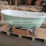 1800mm Classic Double Slipper Cast Iron Bath Tub Quality Choice thumbnail-3