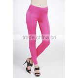 Woman Plain Purple FItted Leggings / Tights
