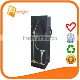 Promotional single wine packaging bag in box for paper bag