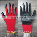 [Gold Manufacturer, Trade Assurance, Hot Sale] Wholesale 13 Gauge Nylon Glove Core Nitrile Coated Garden Glove thumbnail-1