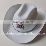 cowboy hat with death's-head