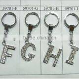 Crystal Letters Key Chain