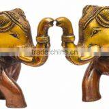 Brass Elephant Pair 5"