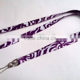 1cm width polyester lanyard with swivel hook