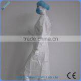 Cheap PP+PE Breathable Film Fabric White Hospital Gown thumbnail-2