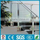 Decorative Indoor Staircase Tempered Glass Railing Designs Supplier thumbnail-4