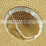 Custom Wholesale Handmade Fashion Floppy Wide Brim Straw Hats With Lace thumbnail-6