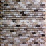Mix color Brown bathroom tiles stone mosaic