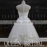 2015 Sleeveless Transparent Tulle Butterfly Wedding Dress Short Ball Gown thumbnail-3