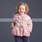 DB2957 dave bella 2015 winter infant coat baby padded jacket girls padded outwear girls down coat down jacket
