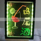 Black Aluminium Alloy Stand Writing Board 40x60cm Tempering Glass thumbnail-1