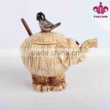 Ceramic Elephant Honey Jars With Spoon thumbnail-3