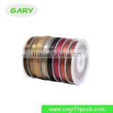 Gold Edge Blue Elegant Satin Christmas Ribbon thumbnail-4