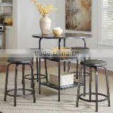 outdoor furniture set round shape bar table and stools set