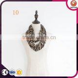 Wholesale Leopard Infinity Scarf Fleece Snood Custom Scarf Soft Polar Heated Scarf Manufacturers thumbnail-5