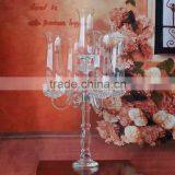 Wholesale Hot Wedding Crystal Candelabra Centerpieces With Hanging Crystal