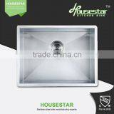 Stainless Steel for Kitchen Stand Handmade Stainless Steel Undermount Kitchen Sink for Hotel Single Bowl Laboratory Sink - X3018 thumbnail-6