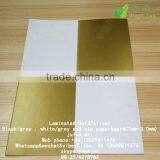 Laminated Coated Paperboard (gold + Grey + White FAD