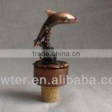 Dolphin Shaped Metal Wine Stopper