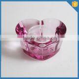 Pink Heart Shape Votive Tea Light Candle Holder Crystal Candle Holder