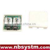 Cat5e PCB Dual Port Surface Mount Box