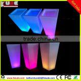 Waterproof PE Plastic Decorative Tall Ladder Flower Pots With LED Light up thumbnail-4