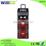 2016 willico disco Active Party Speaker with Bluetooth USB SD AUX FM MIC Inputs wws-83