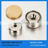 Neodymium Magnetic Pots With Countersink Hole
