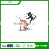 Vivid Animals Design Soft PVC Keychain Rubber Key Rings Plastic Keychain thumbnail-1