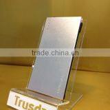 5000mAh Super Thin Metal Lithium Polymer Power Bank Built in USB Cable