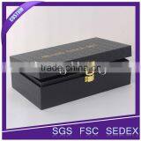 Hot Stamping Square Cardbaord Wine Gift Boxes Wholesale thumbnail-3