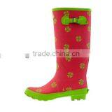 Cute Watermelon Color Fashion Lady Rubber Rain Boots