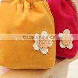 18.5*15.5cm In Stock Drawstring Pouches Jewelry Wedding Velvet Storage Gift Bag Velvet Cosmetic Pouch thumbnail-5