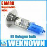 (Super White Xenon) h1 Auto Halogen Bulb With E Mark