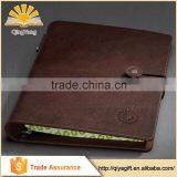 High Quality 6-Ring Binder Leather Notebook With Elastic Band thumbnail-3