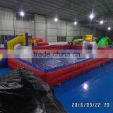 Trade Assurance Soap Inflatable Football Field Outdoor,Inflatable Water Soccer Pitch/Soap Basketball Field Sale
