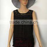 Ladies Lace Tank Top Women Lace Vest Girl's Sleeveless Garment Girl's Tank Top Sleeveless Tops thumbnail-1